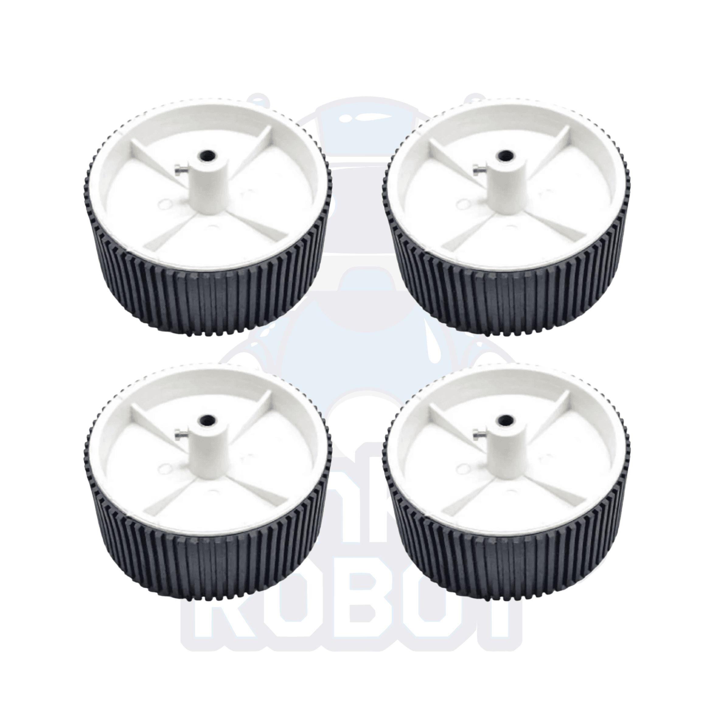 100 x 40mm Robot Wheel for 6mm Shaft Geared DC Motor