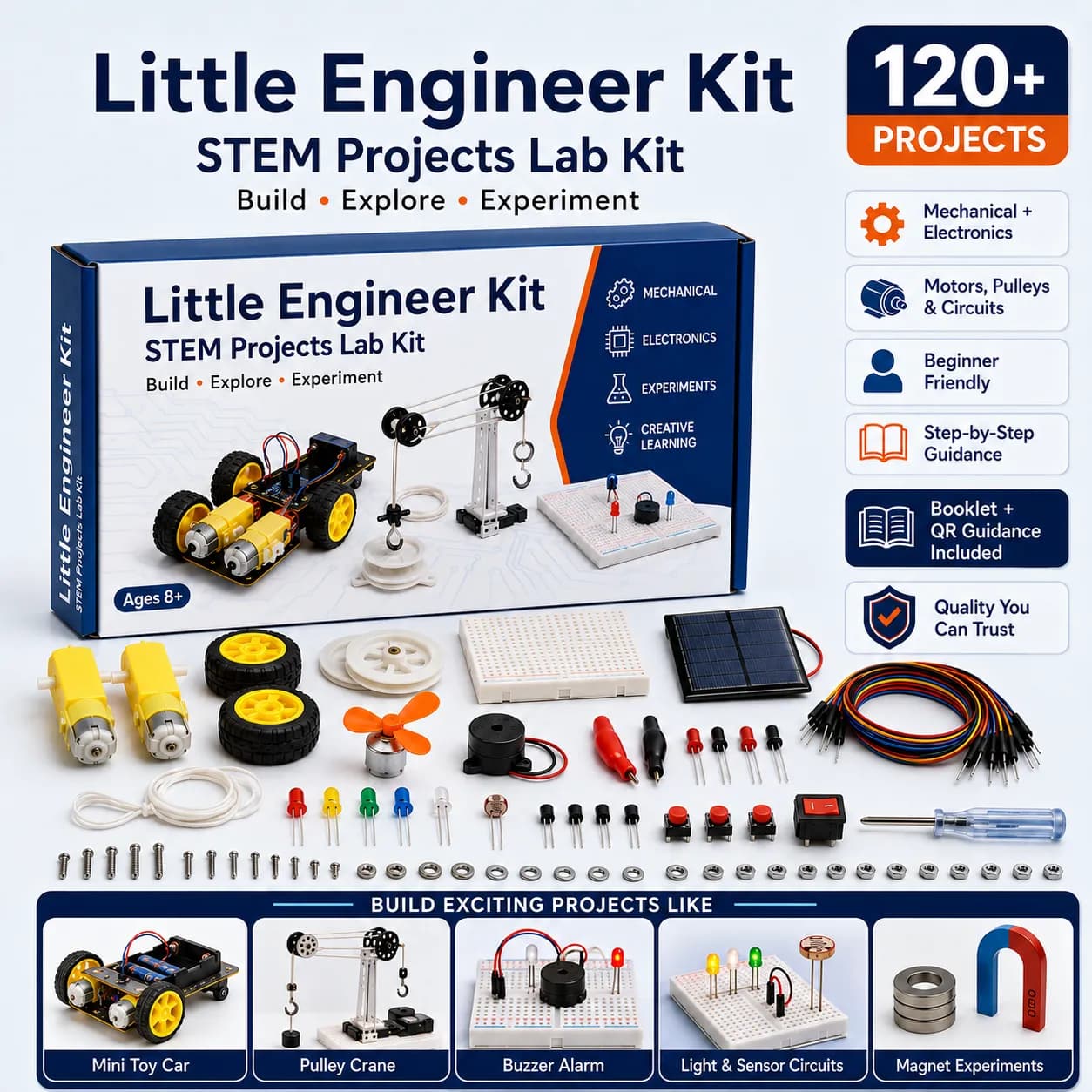 Mini Engineer STEM Lab Kit – 120+ Projects 1