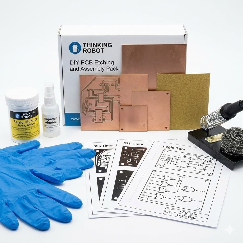In-House PCB Manufacturing Kit | Thinking Robot DIY PCB Etching and Assembly Pack