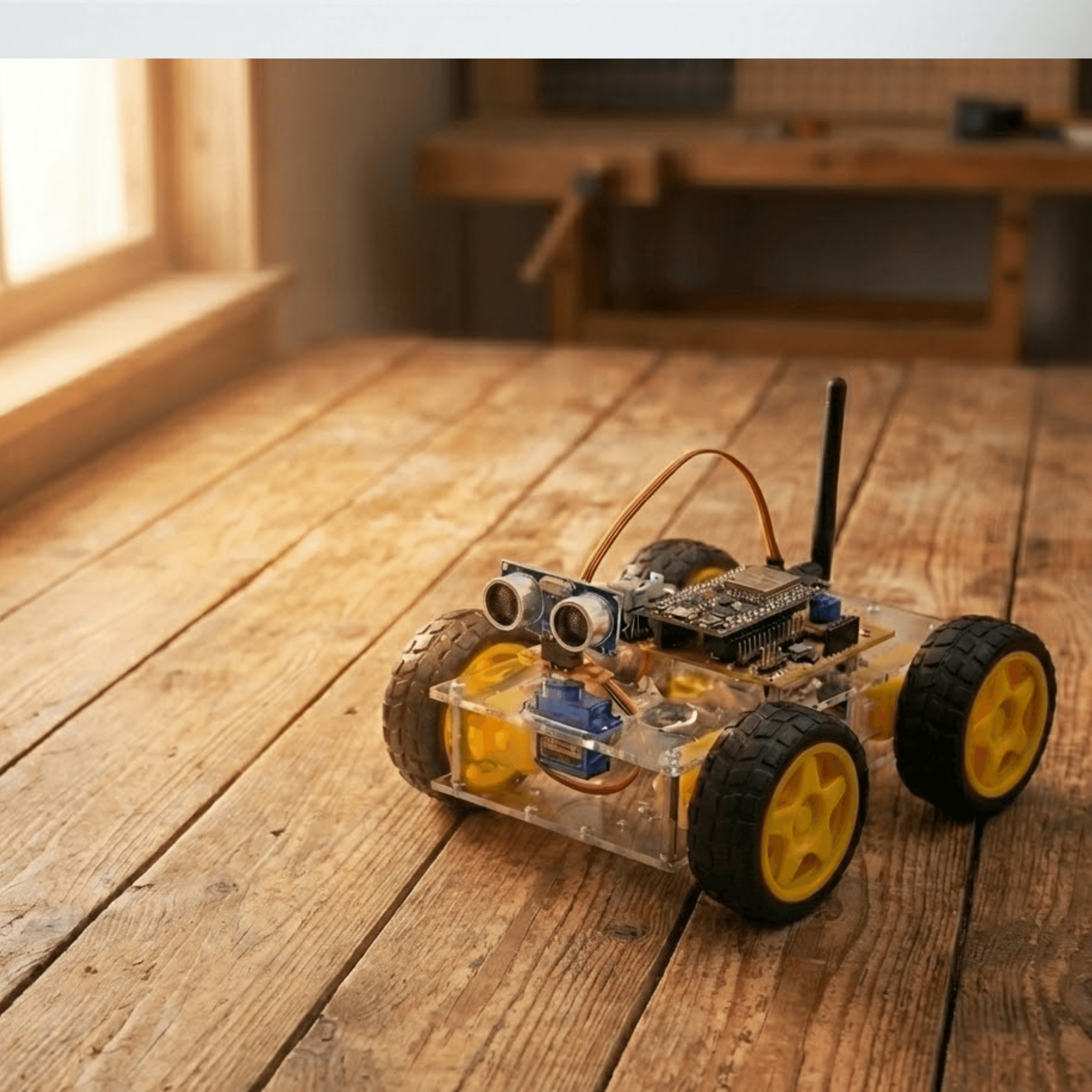 PICO Bot | 4-Wheel Robot With |  ESP32 Edition | Thinking Robot Modular Robotics Kit 2