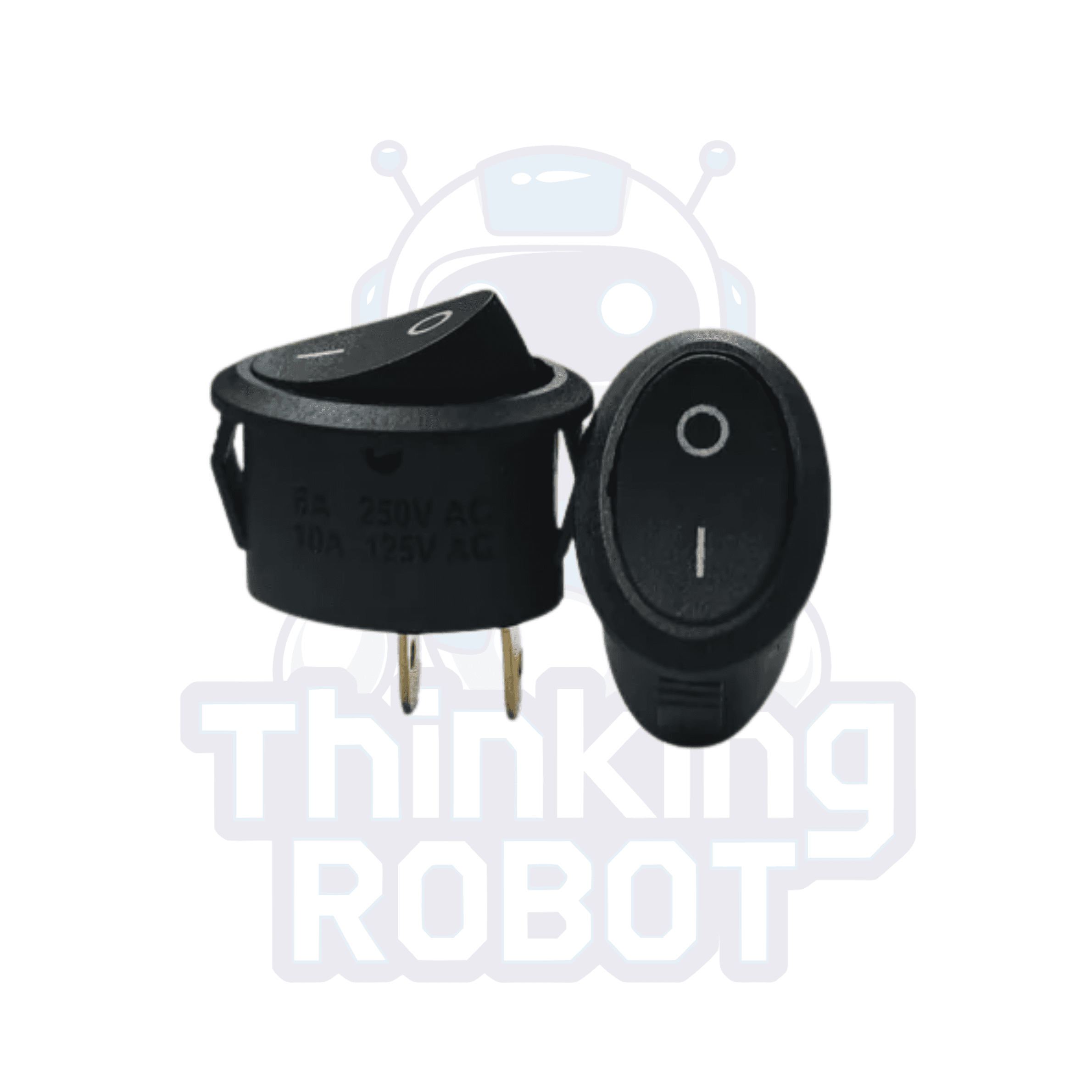 Oval Rocker Switch ON/OFF – 2 Pin Panel Mount