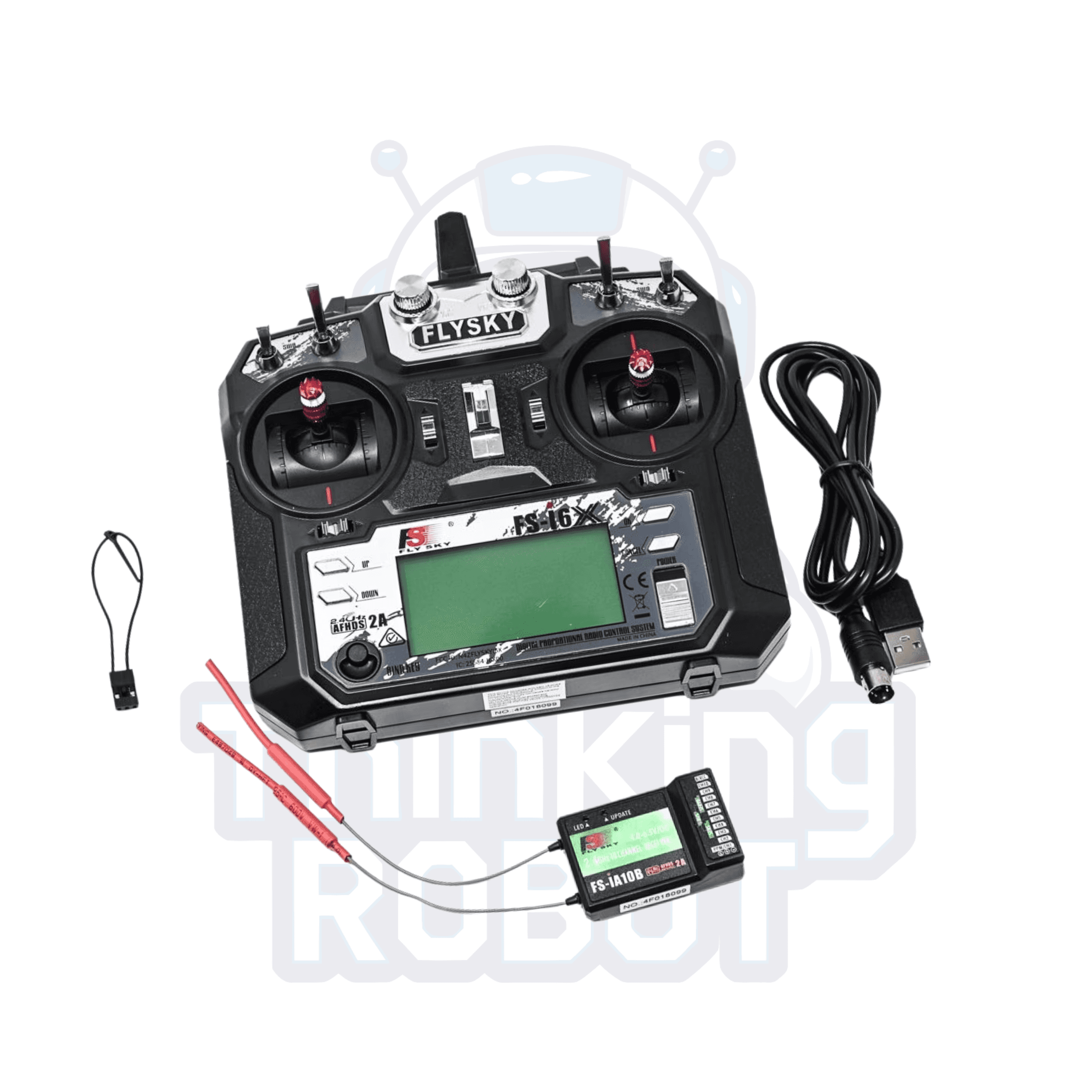 FlySky FS-i6X 2.4GHz 6CH RC Transmitter with FS-iA10B 10CH Receiver