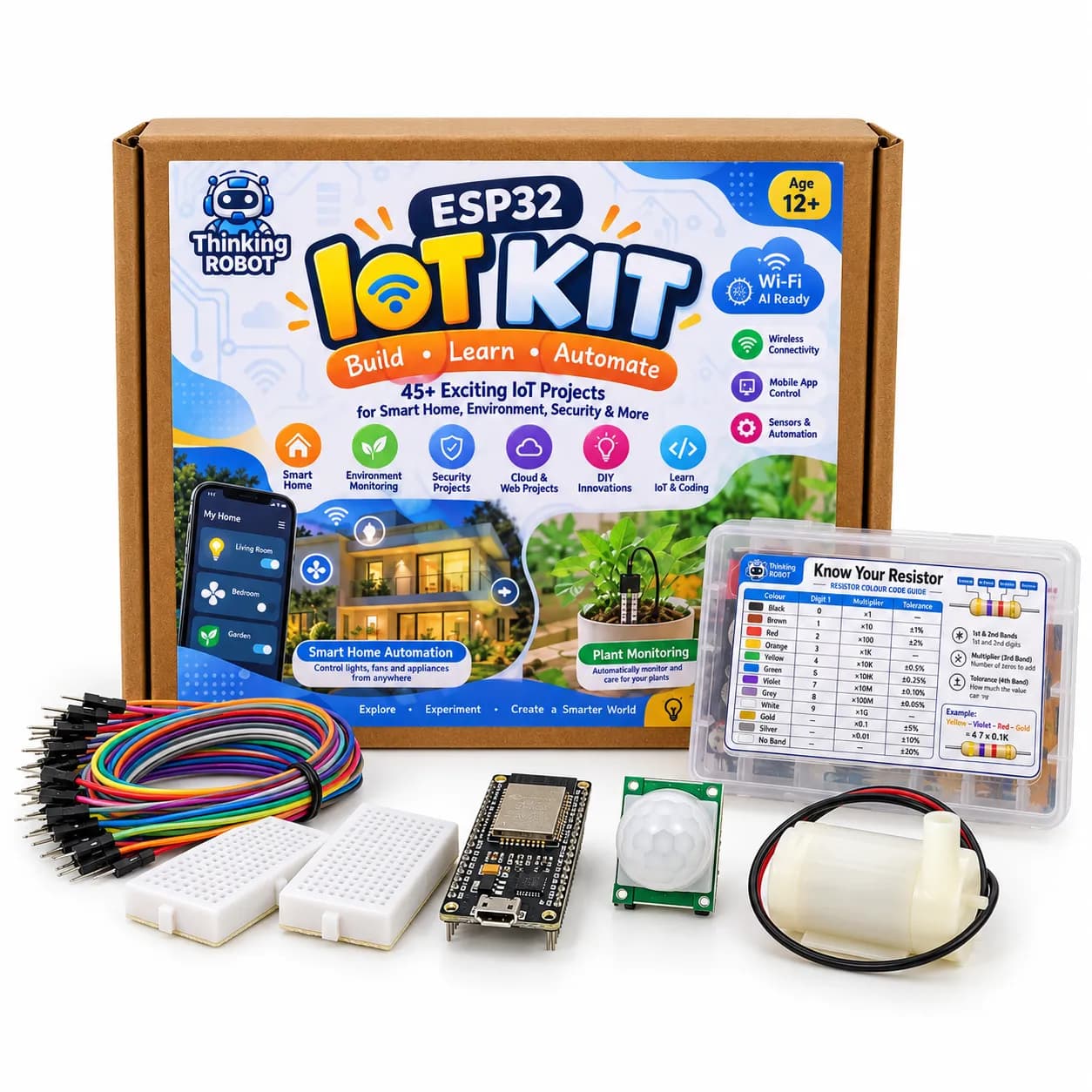 ESP32 IoT Explorer Kit | 45+ Projects | ESp32 And IOT Projects