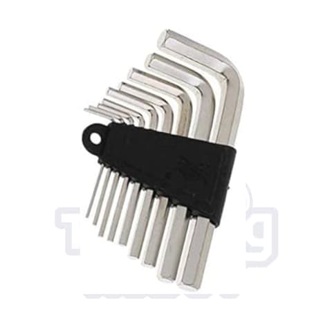 9-Piece L-Type Metric Allen Key and Hex Wrench Set