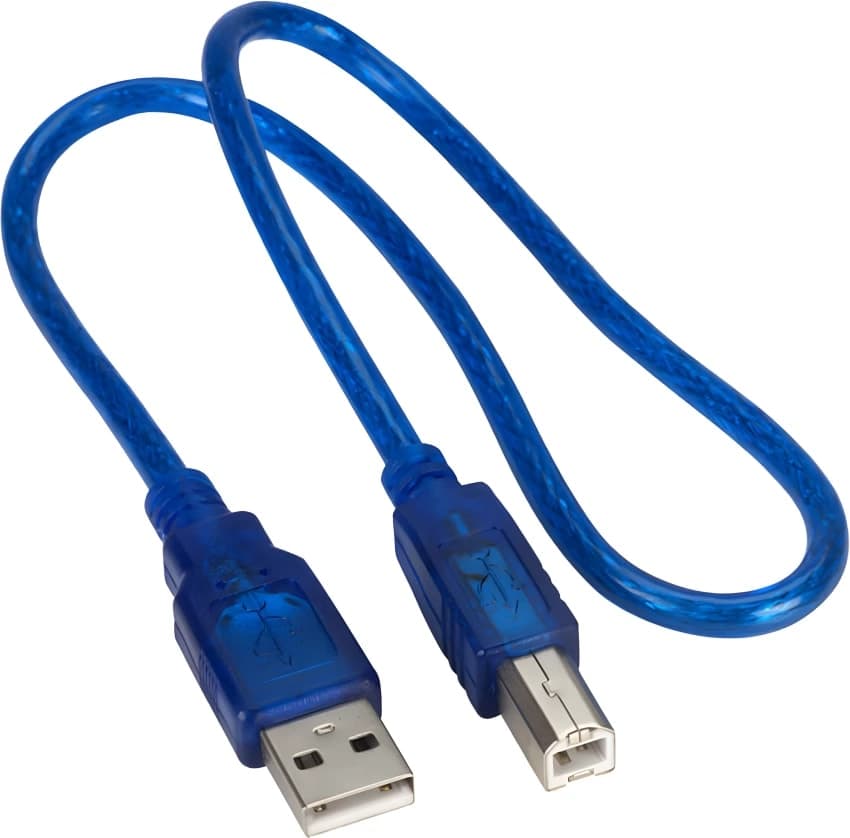 Arduino USB Cable Type-A to Type-B | 50cm D Cable for Arduino Uno & Mega 1